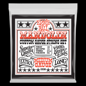 Struny do mandoliny Ernie Ball Stainless Steel Loop End Medium 10-36 (2320)