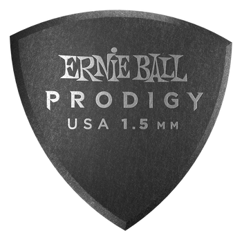 9332 Ernie Ball kostka Prodigy Black Large Shield 1,5mm