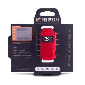 Opaska tłumiąca Gruv Gear Fretwraps Small czerwona