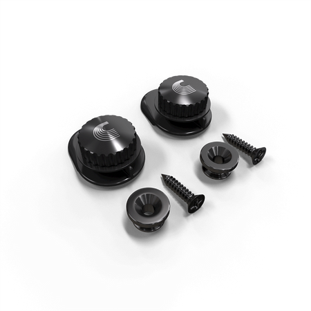 D'Addario Strap Lock System Black (PW-SLS-01)