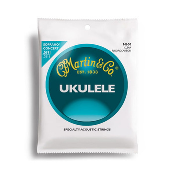 Struny do ukulele sopranowego/koncertowego Martin Fluorocarbon M600