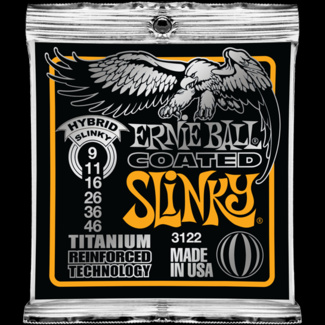 Struny Ernie Ball Coated Titanium RPS Hybrid Slinky 9-46 (3122)