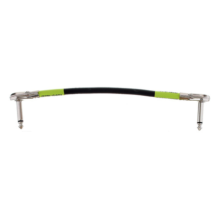 Przewód do łączenia efektów Ernie Ball Flat Angle Patch Black 15cm (6059)