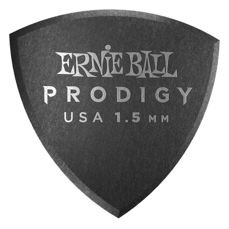 9332 Ernie Ball kostka Prodigy Black Large Shield 1,5mm