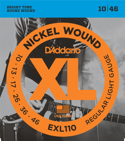 Struny D'Addario EXL110 Nickel Wound Regular Light 10-46