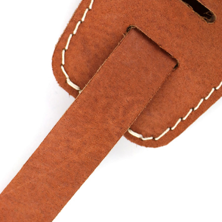 Pasek do gitary skórzany RICHTER Raw III Contour Waxy Suede Brown