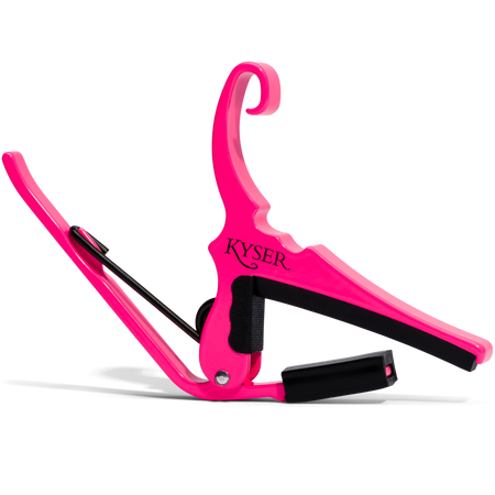 Kapodaster KYSER Quick Change do gitary akustycznej Neon Pink