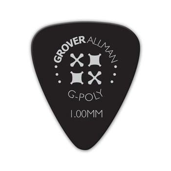 Kostka gitarowa Grover Allman G-Poly  Black  1.00mm