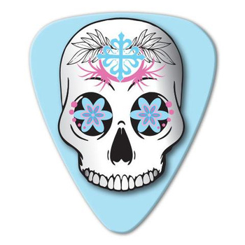 Kostka gitarowa Grover Allman Skull Aquamarine .80mm