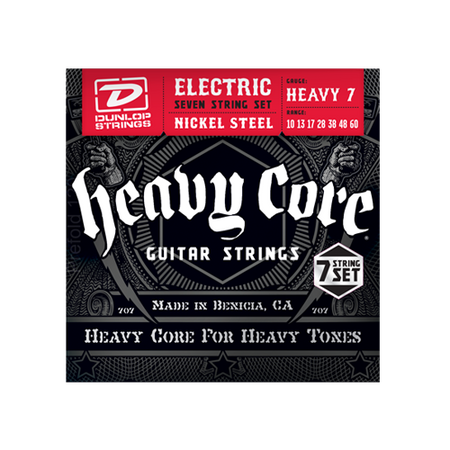 Struny Dunlop Heavy Core Nickel Wound Heavy 7 10-60 DHCN1060-7