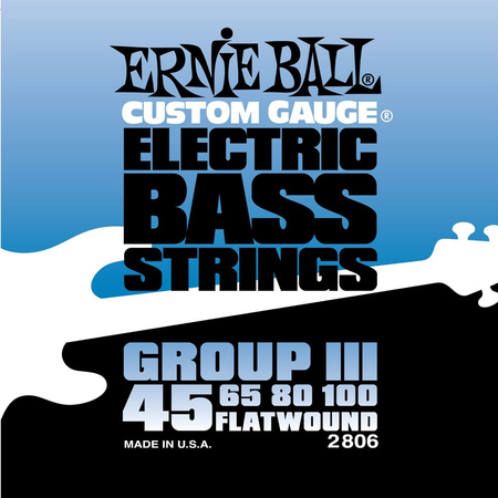 Struny Ernie Ball Flat Wound Group III Electric Bass 45-100 (2806)