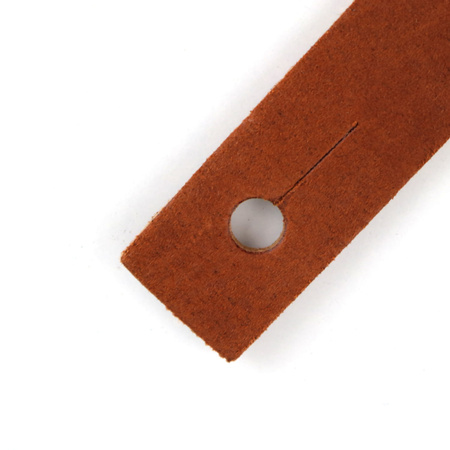 Pasek do gitary skórzany RICHTER Raw III Contour Waxy Suede Brown