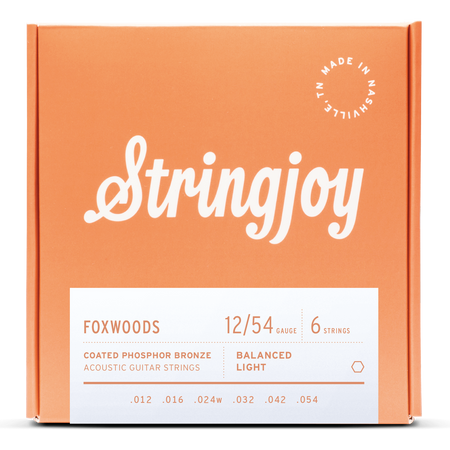 Struny do gitary akustycznej Stringjoy FOXWOODS Phosphor Bronze 12-54 (FW1254)