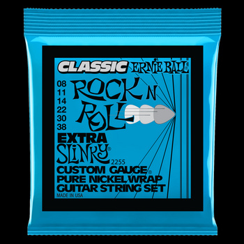 Struny Ernie Ball Classic Pure Nickel Super Slinky 8-38 (2255)