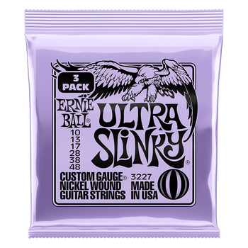 3-pack Struny Ernie Ball Slinky Ultra Nickel Wound 10-48 (3227)