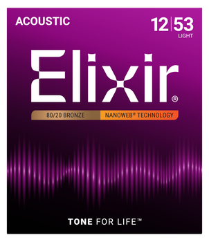 Struny Elixir NanoWeb 80/20 Bronze 12-53 Light (11052)