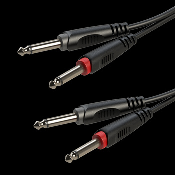 Kabel Roxtone 2 x 6,3 jack / 2 x 6,3 jack 1,5m RACC100L1.5