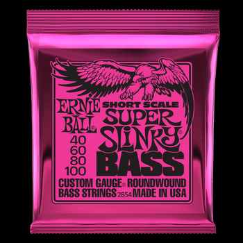 Struny Ernie Ball Short Scale Slinky Bass Nickel Wound 40-100 (2854)