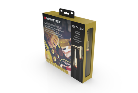 Kabel gitarowy Monster Cable Prolink ROCK 3,6m kątowy