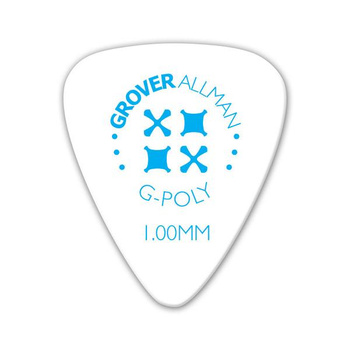 Kostka gitarowa Grover Allman G-Poly  White 1.00mm