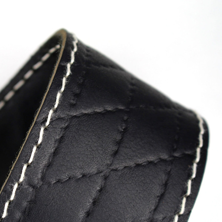 Pasek do gitary skórzany RICHTER Raw II Contour Sew Black