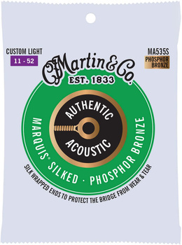 Struny Martin Authentic Acoustic Marquis Silked Phosphor Bronze 11-52 (MA535S)