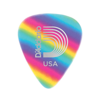 Kostka gitarowa D'Addario Planet Waves Classic Celluloid Rainbow .50mm