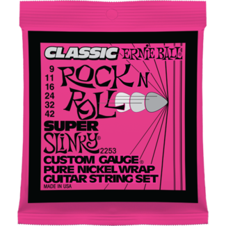 Struny Ernie Ball Classic Pure Nickel Super Slinky 9-42 (2253)