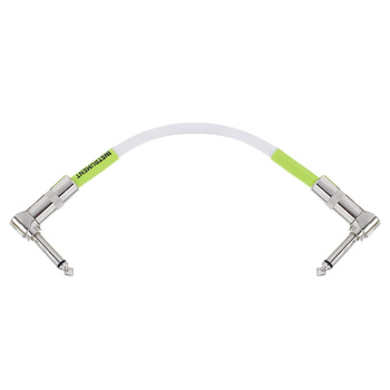 Przewód do łączenia efektów Ernie Ball Angle Patch White 15cm (6051)