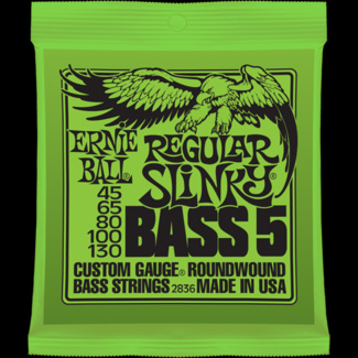 Struny Ernie Ball Regular Slinky 5-string Bass Nickel Wound 45-130 (2836)