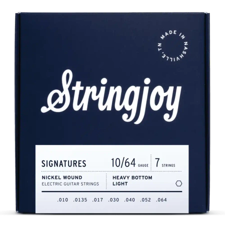 Struny do gitary elektrycznej Stringjoy SIGNATURES 7-string 10-64 (HVY107)