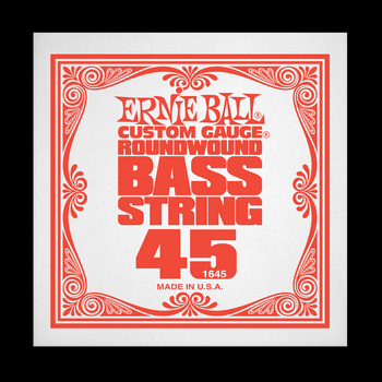 Struna .045 do gitary basowej Ernie Ball Bass Roundwound 1645