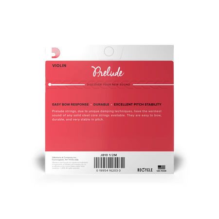 Struny do skrzypiec 1/2 D'Addario Prelude (J810 1/2)