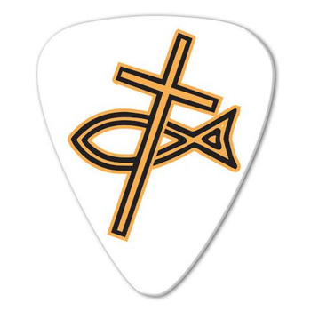 Kostka gitarowa Grover Allman Christian Cross&Fish .80mm