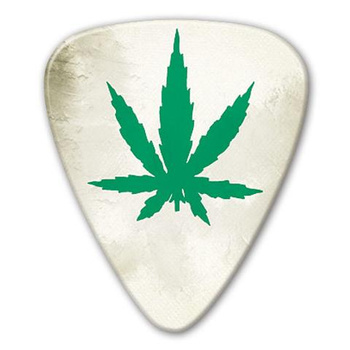 Kostka gitarowa Grover Allman Retro Leaf Green .80mm