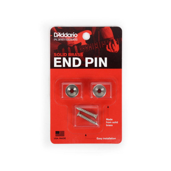 Zaczepy paska mosiężne D'Addario End Pin chromowane (PWEP202)