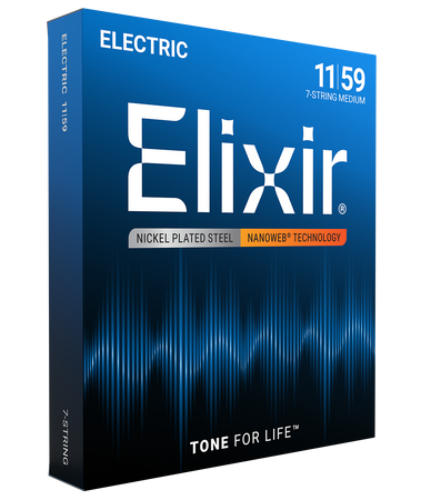 Struny Elixir NanoWeb 11-59 7-String Medium (12106)