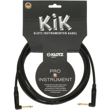 Kabel instrumentalny KLOTZ KIKA kątowy 3m 