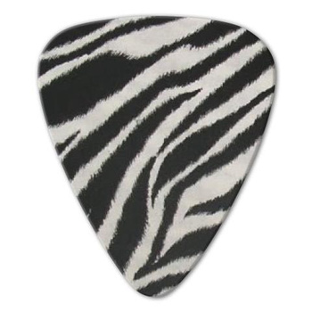 Kostka gitarowa Grover Allman Animal Zebra .80mm
