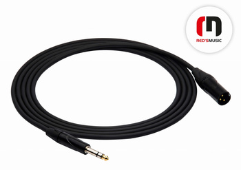 Reds Music kabel TRS Standard XLR  Męski-Jack Stereo 6.3 3m