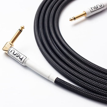 Przewód gitarowy kątowy HESU Black Connect 3,05m