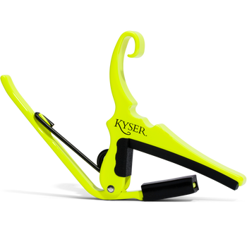 Kapodaster KYSER Quick Change do gitary akustycznej Neon Yellow