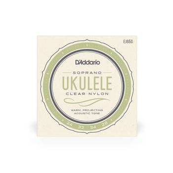 Struny D'Addario Clear Nylon do ukulele sopranowego EJ65S