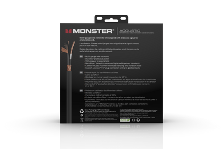 Kabel gitarowy Monster Cable Prolink ACOUSTIC 3,6m kątowy