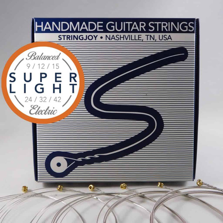 Struny Stringjoy Nickel Wound Electric Balanced Super Light Gauge 9-42