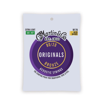 Struny Martin Originals Acoustic 80/20 Bronze Extra Light 10-47 M170