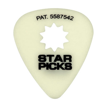 Kostka gitarowa Fluorescencyjna Cleartone Star Pick Glow in the dark 0.71