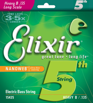 Struna Elixir NanoWeb .135L basowa B-6 Heavy (15435)