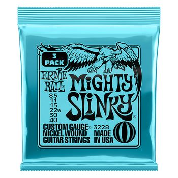 3PACK Struny Ernie Ball Mighty Slinky Nickel Wound 8.5-40 (3228)