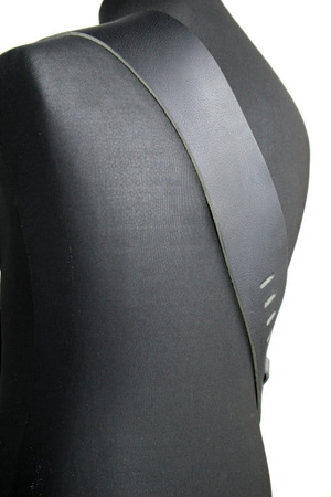 Pasek do gitary skórzany RICHTER Raw III Punch Black